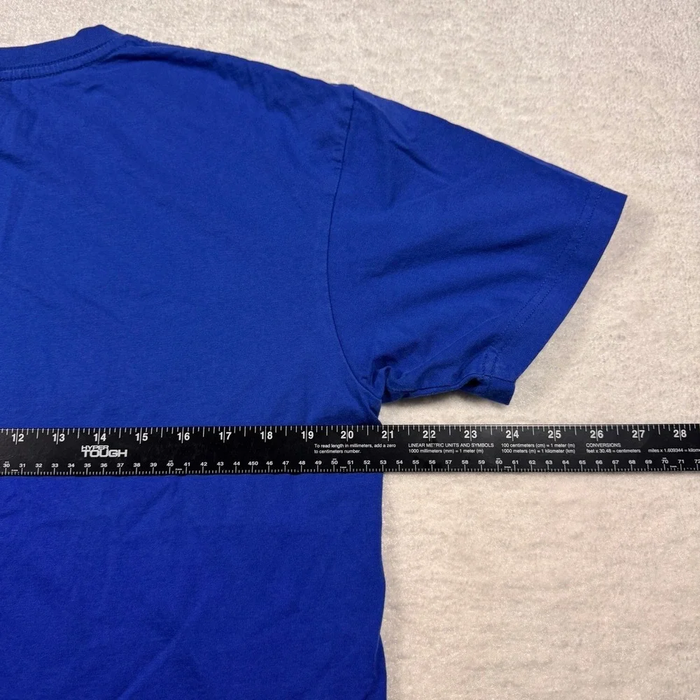 Jordan Mens‎ 40 Acres and a Mule The Holy Game Graphic T-Shirt Blue Large